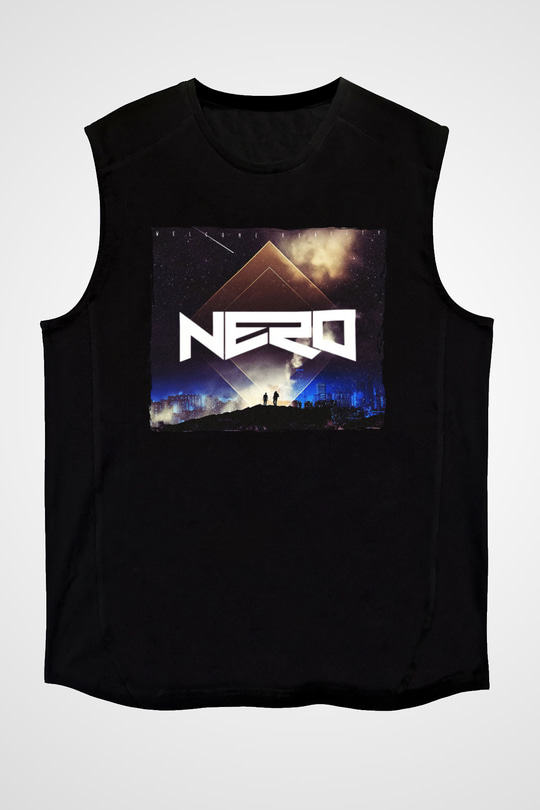 Nero Siyah Unisex Kolsuz Tişört
