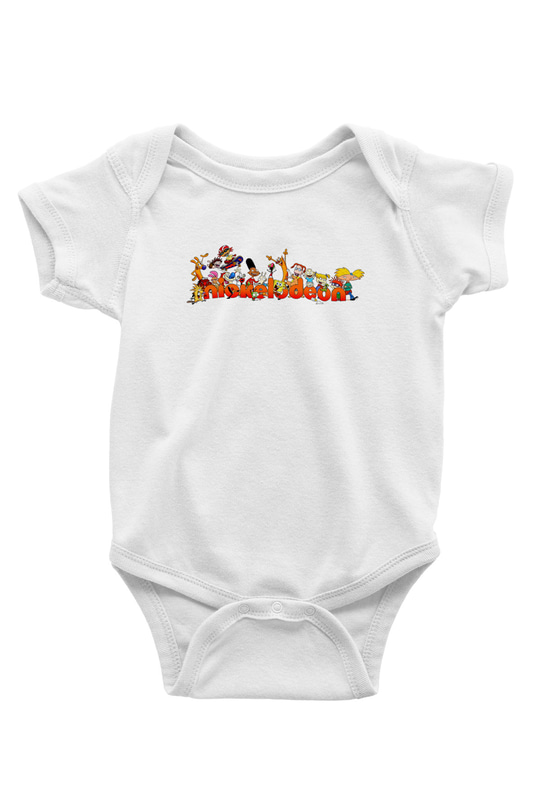 Nickelodeon Beyaz Bebek Body - Zıbın