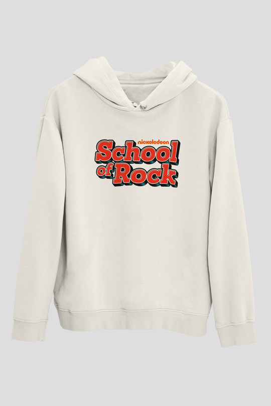 Nickelodeon Beyaz Unisex Kapşonlu Sweatshirt
