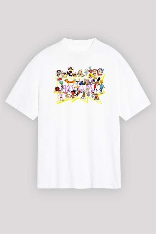 Nickelodeon Beyaz Unisex Tişört T-Shirt