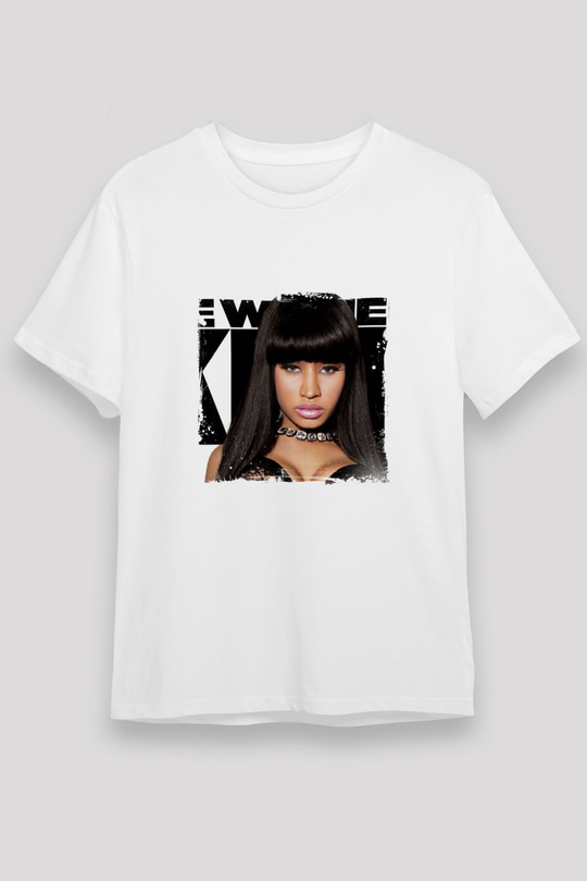 Nicki Minaj Baskılı Unisex Beyaz Tişört