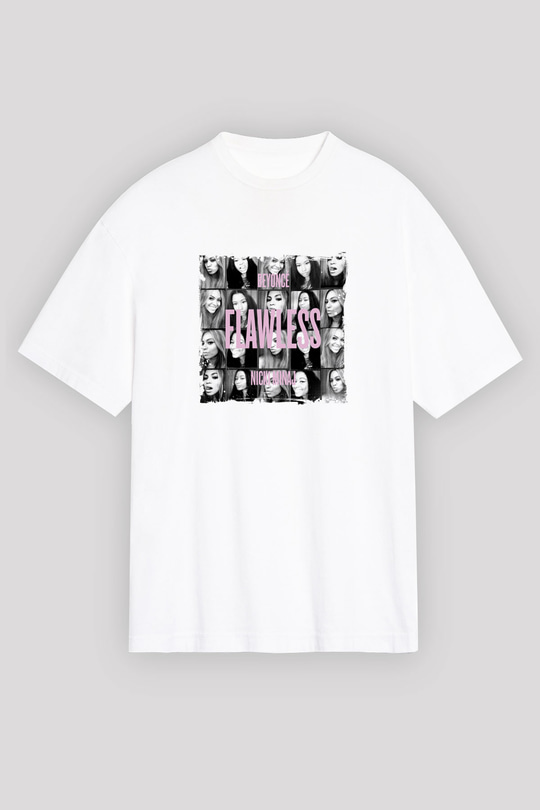 Nicki Minaj Baskılı Unisex Beyaz Tişört