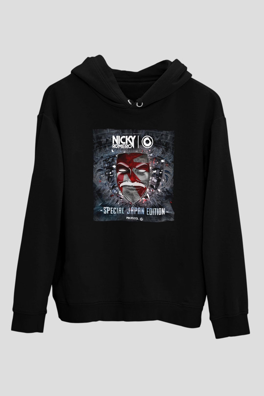 Nicky Romero Siyah Unisex Kapüşonlu Sweatshirt