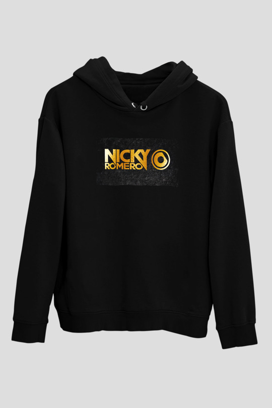 Nicky Romero Siyah Unisex Kapüşonlu Sweatshirt