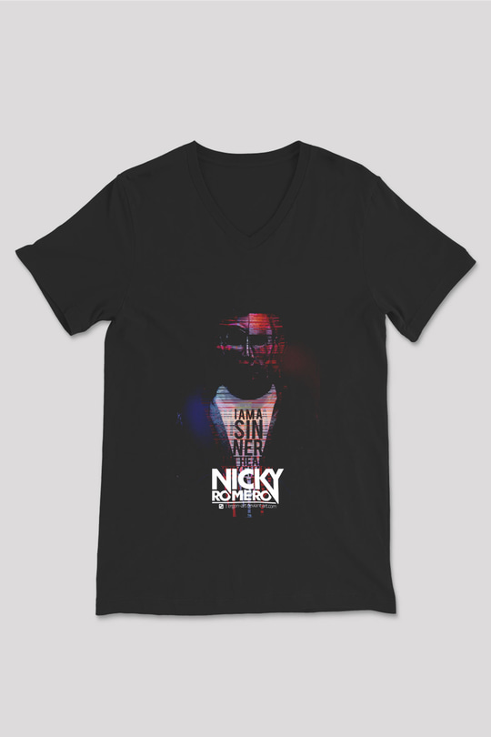 Nicky Romero Siyah Unisex V Yaka Tişört