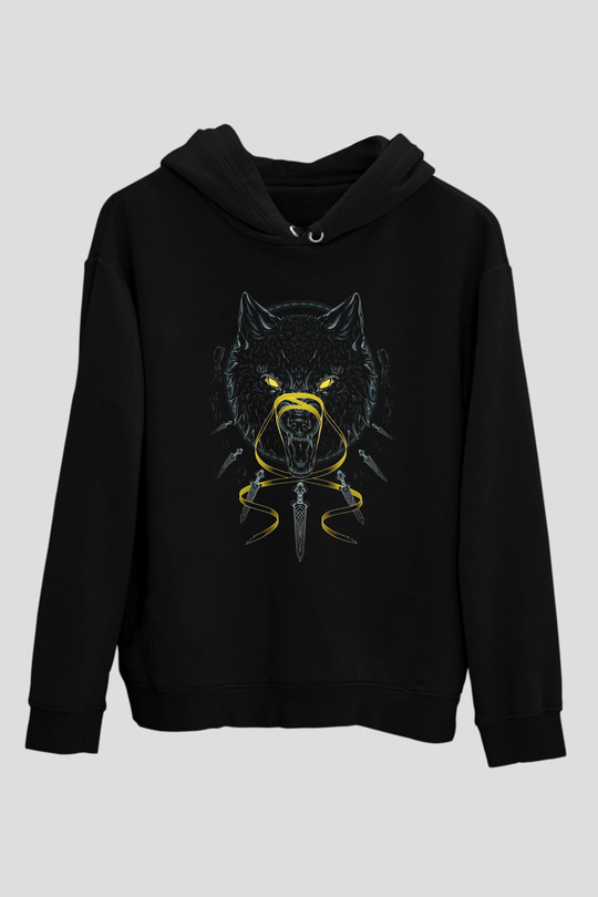 Ninja KurtSiyah  Unisex Hoodie
