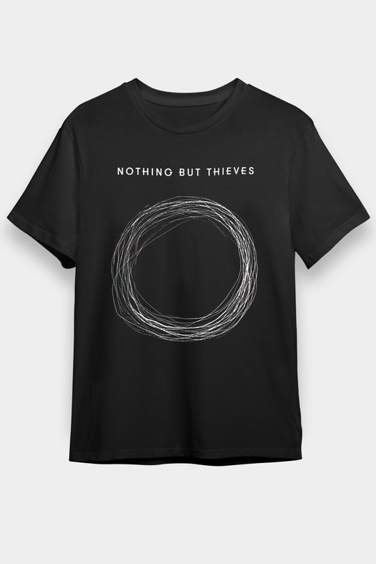 Nothing But Thieves Baskılı Unisex Siyah Tişört - Tshirt