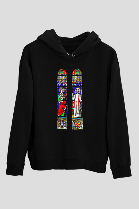 Notre Dame Katedrali Siyah Unisex Hoodie