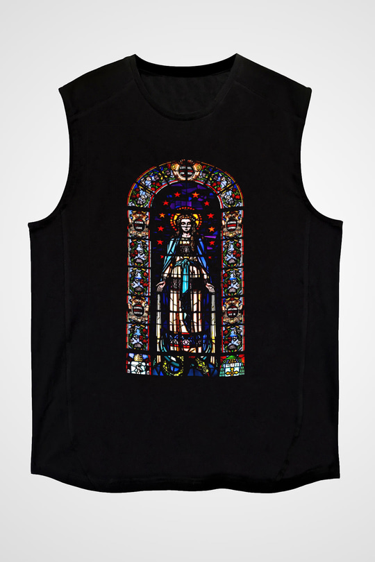 Notre Dame Katedrali Siyah Unisex Kolsuz Tişört