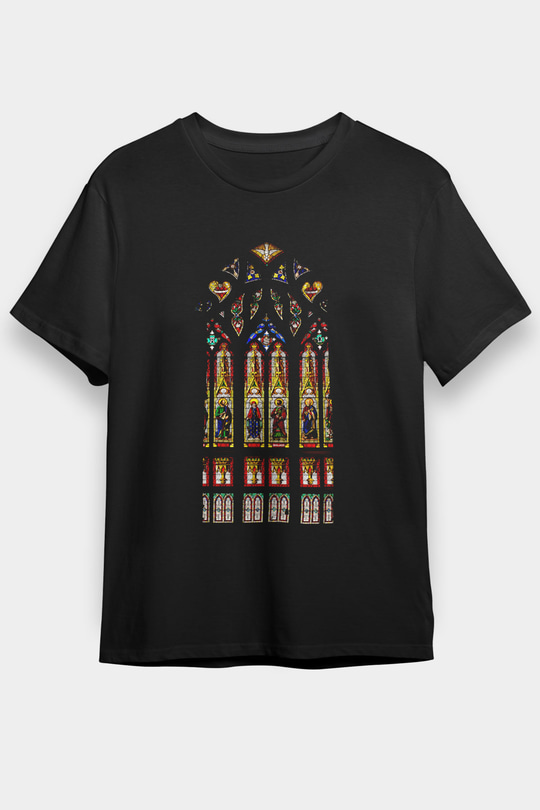 Notre Dame Katedrali Siyah Unisex Tişört T-Shirt - TişörtFabrikası