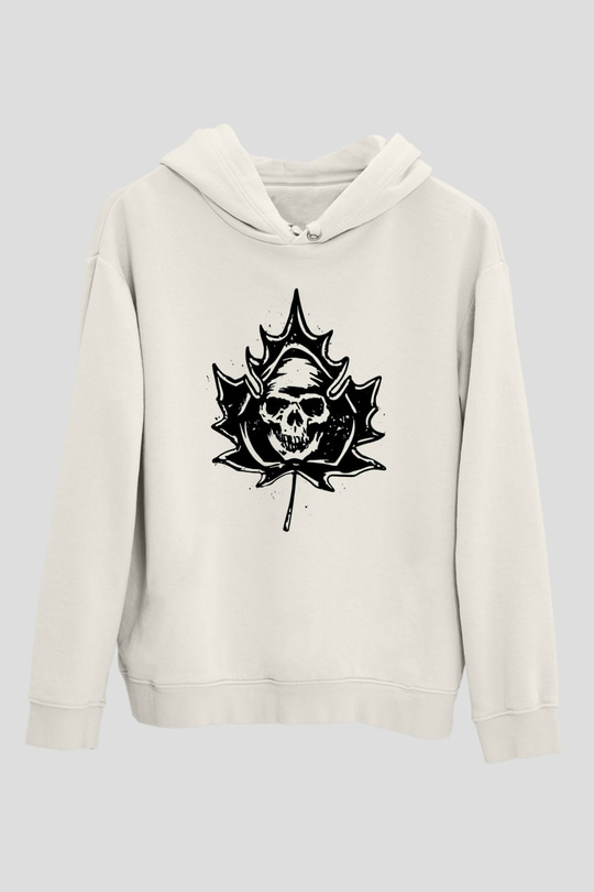 Obey the Brave Beyaz Unisex Kapüşonlu Sweatshirt