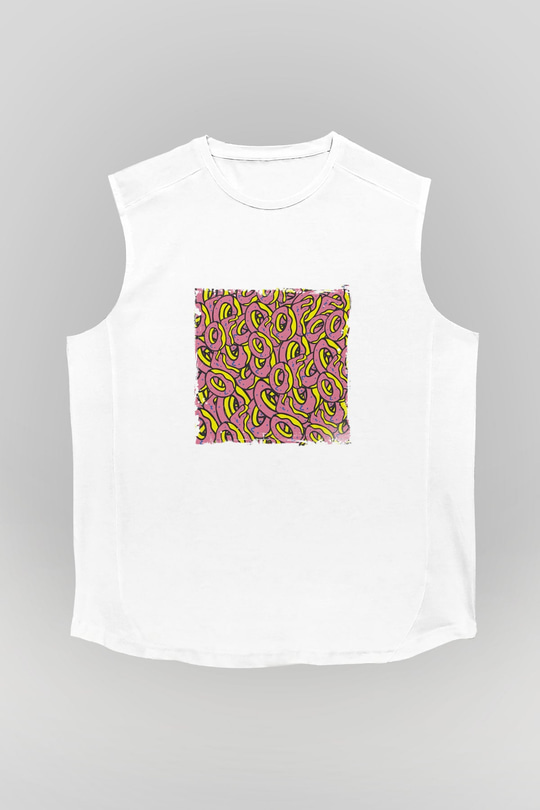 Odd Future Baskılı Unisex Beyaz Kolsuz Tişört