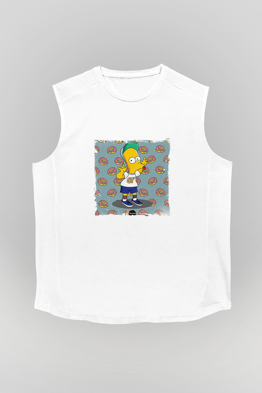 Odd Future Baskılı Unisex Beyaz Kolsuz Tişört