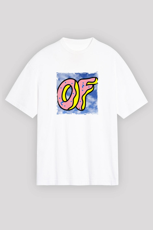 Odd Future Baskılı Unisex Beyaz Tişört
