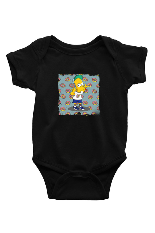 Odd Future Baskılı Unisex Siyah Bebek Body - Zıbın