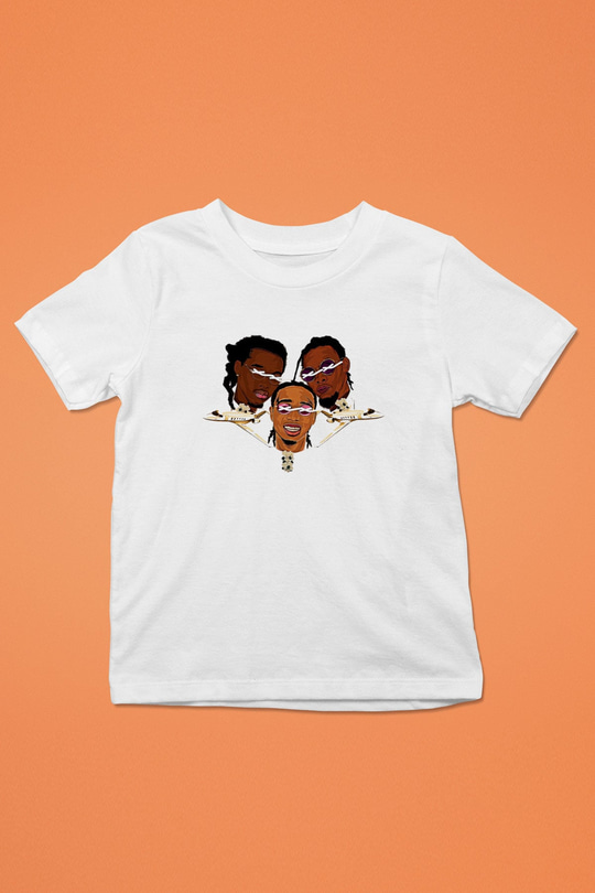 Offset Baskılı Beyaz Unisex Beyaz Çocuk Tişört - Tshirt