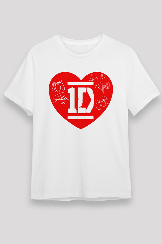 One Direction Beyaz Unisex Tişört T-Shirt - TişörtFabrikası