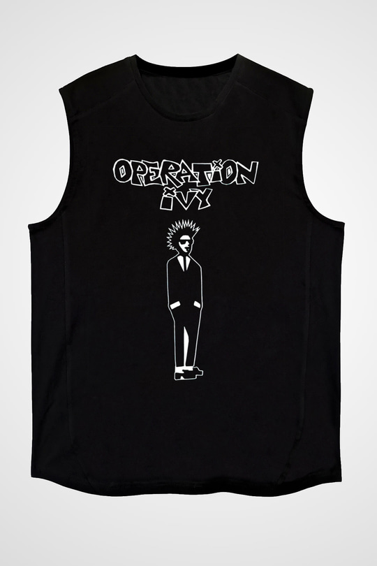 Operation Ivy Siyah Unisex Kolsuz Tişört