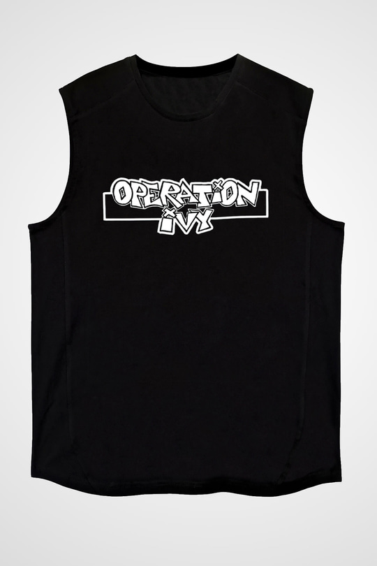 Operation Ivy Siyah Unisex Kolsuz Tişört