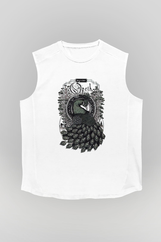 Opeth Beyaz Unisex Kolsuz Tişört