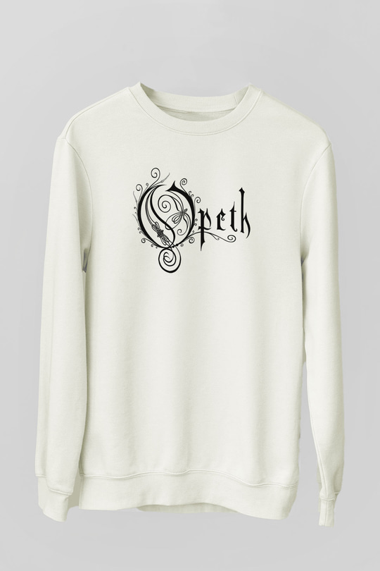 Opeth Beyaz Unisex Sweatshirt