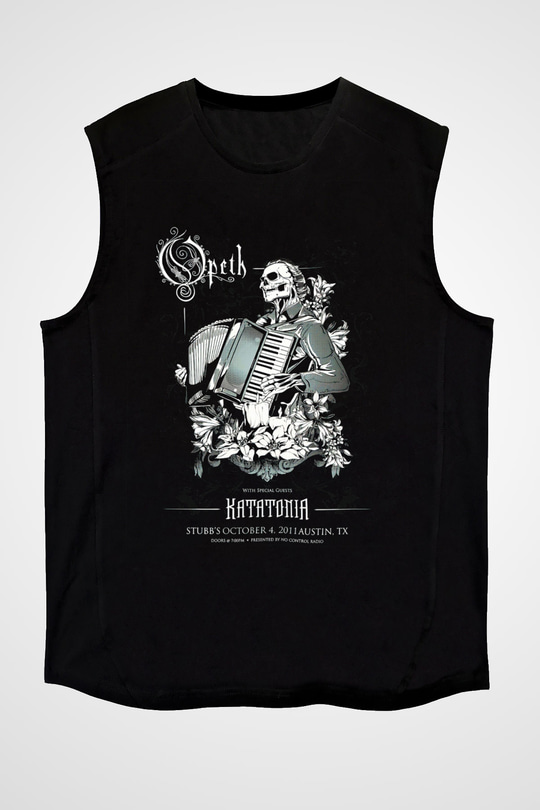 Opeth Siyah Unisex Kolsuz Tişört