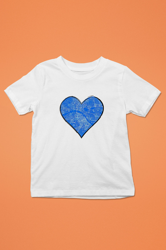 Orienteering Baskılı Unisex Beyaz Çocuk Tişört - Tshirt