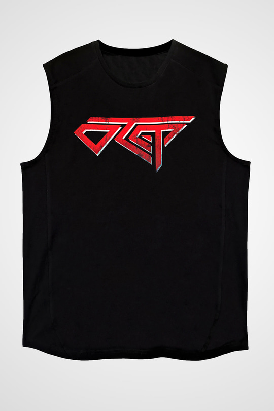 Otep Baskılı Unisex Siyah Kolsuz Tişört - Tshirt