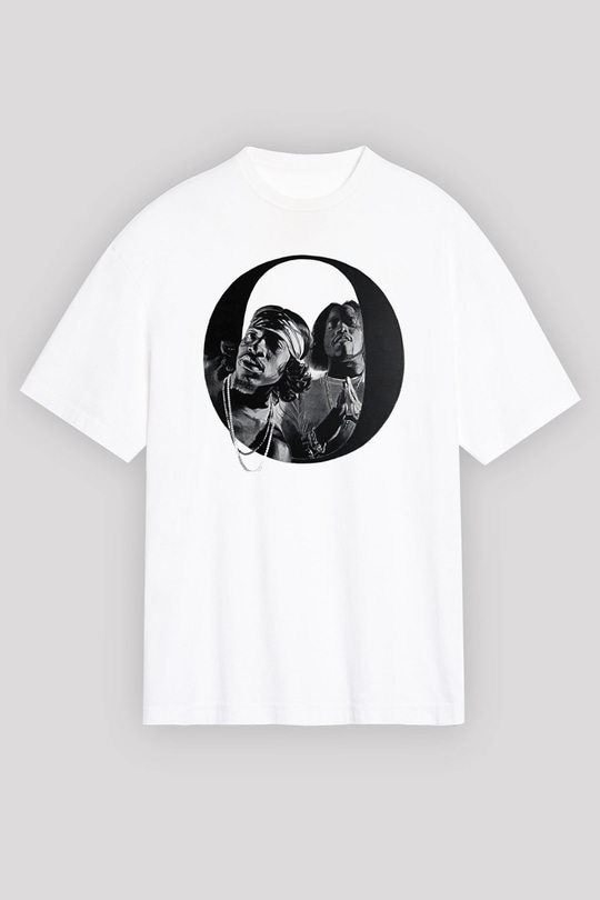 OutKast Baskılı Beyaz Unisex Oversize Tişört - Tshirt