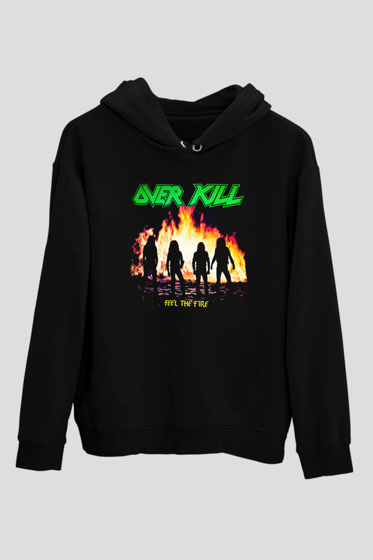 Overkill Siyah Unisex Hoodie