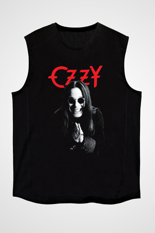 Ozzy Osbourne Siyah Unisex Kolsuz Tişört