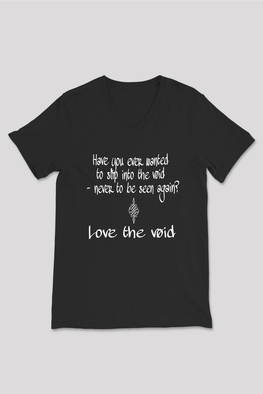 Palaye Royale Baskılı Unisex Siyah V Yaka Tişört - Tshirt