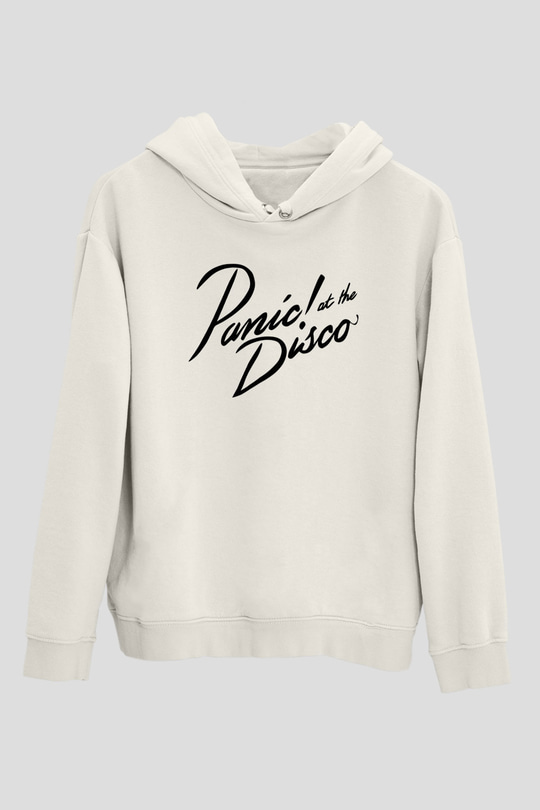 Panic at the Disco Beyaz Unisex Kapşonlu Sweatshirt