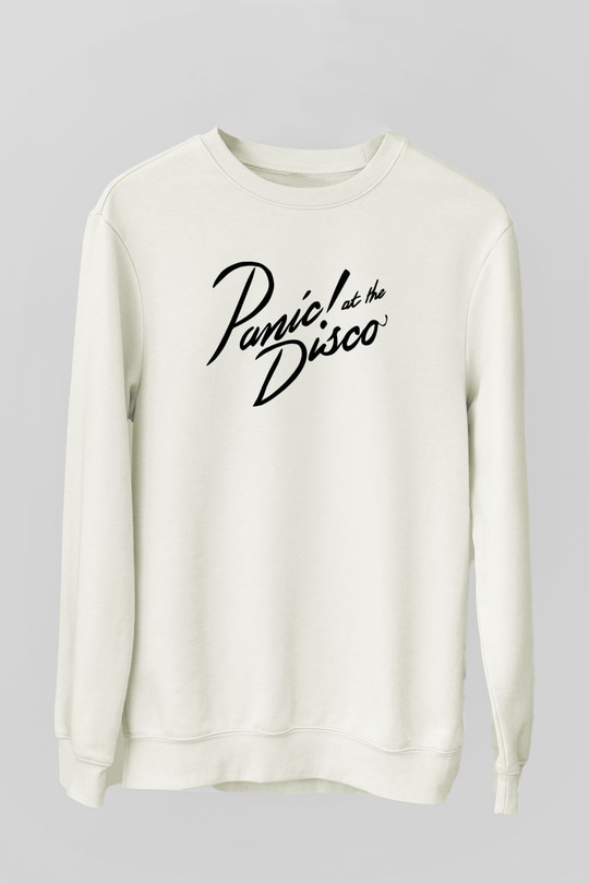 Panic at the Disco Beyaz Unisex Sweatshirt