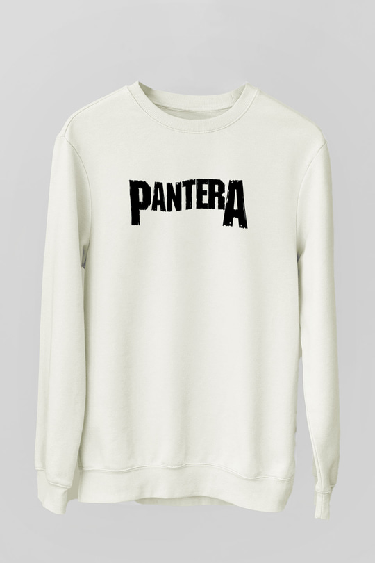 Pantera Beyaz Unisex Sweatshirt