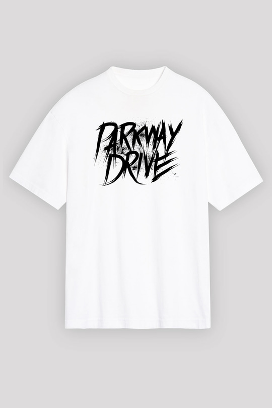 Parkway Drive Beyaz Unisex Oversize Tişört T-Shirt