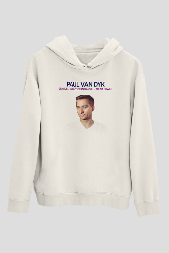 Paul Van Dyk Beyaz Unisex Kapüşonlu Sweatshirt