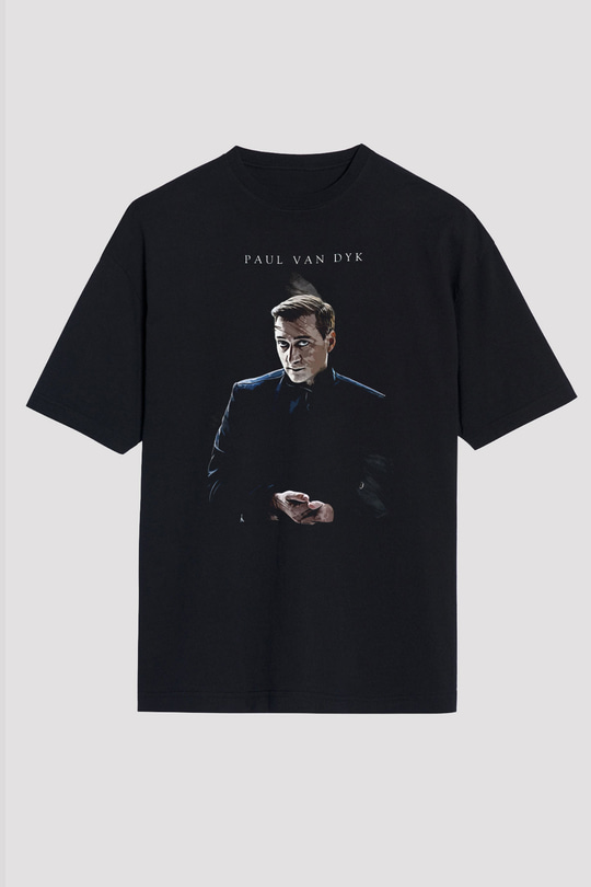 Paul Van Dyk Siyah Unisex Tişört T-Shirt - TişörtFabrikası