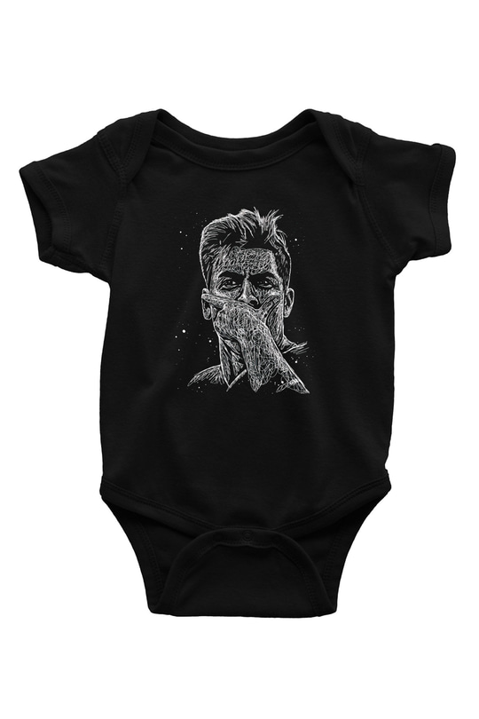 Paulo Dybala Baskılı Unisex Siyah Bebek Body - Zıbın