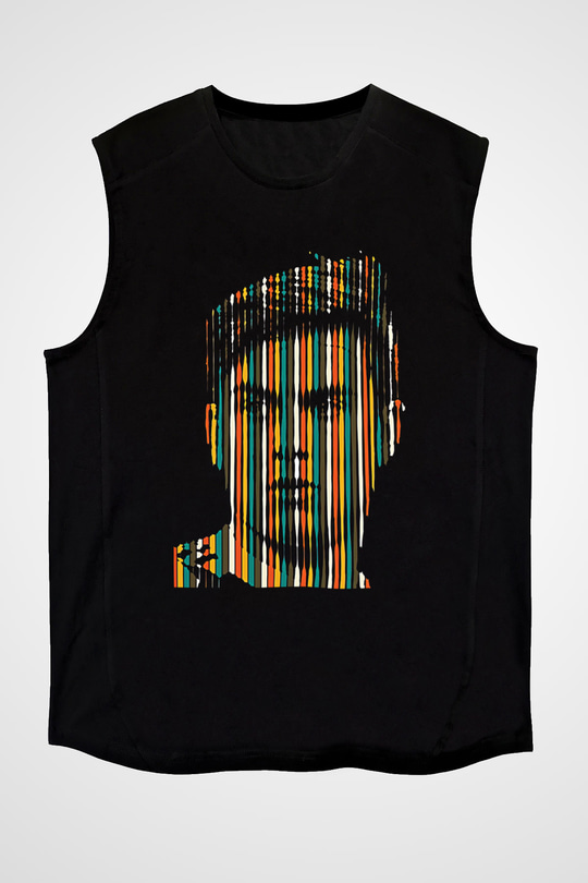 Paulo Dybala Baskılı Unisex Siyah Kolsuz Tişört - Tshirt