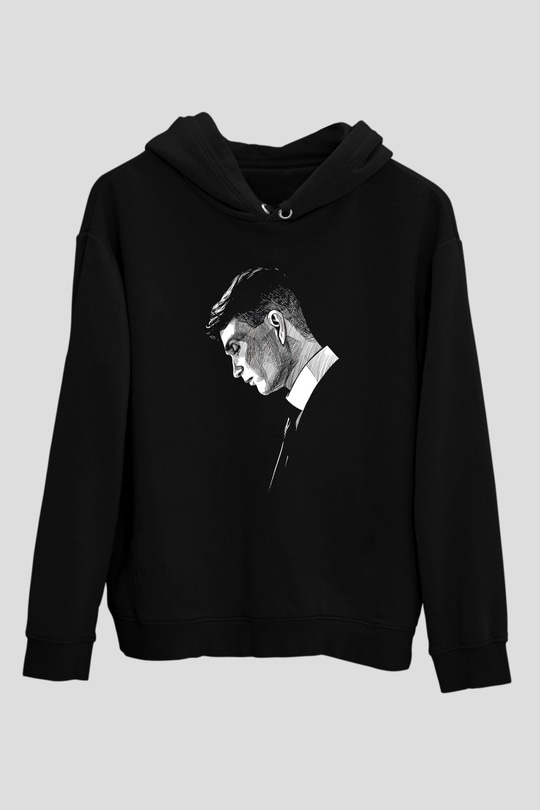 Peaky Blinders Baskılı Unisex Siyah Hoodie