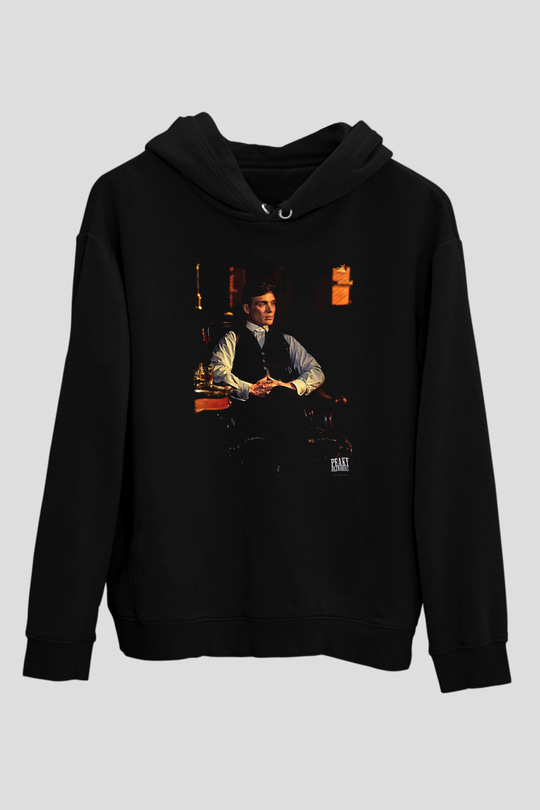 Peaky Blinders Baskılı Unisex Siyah Hoodie