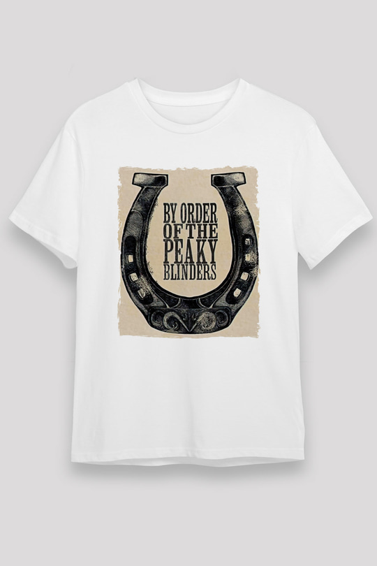 Peaky Blinders Unisex Baskılı Beyaz Tişört - Tshirt