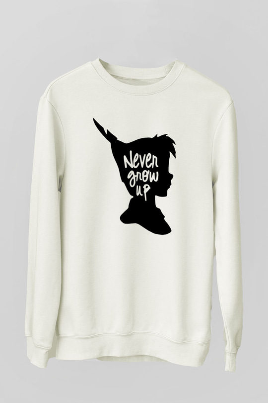 Peter Pan Beyaz Unisex Sweatshirt