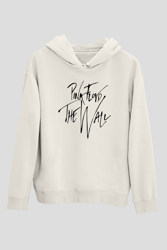 Pink Floyd Beyaz Unisex Kapşonlu Sweatshirt