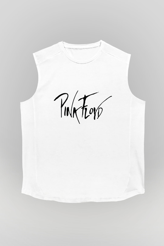 Pink Floyd Beyaz Unisex Kolsuz Tişört