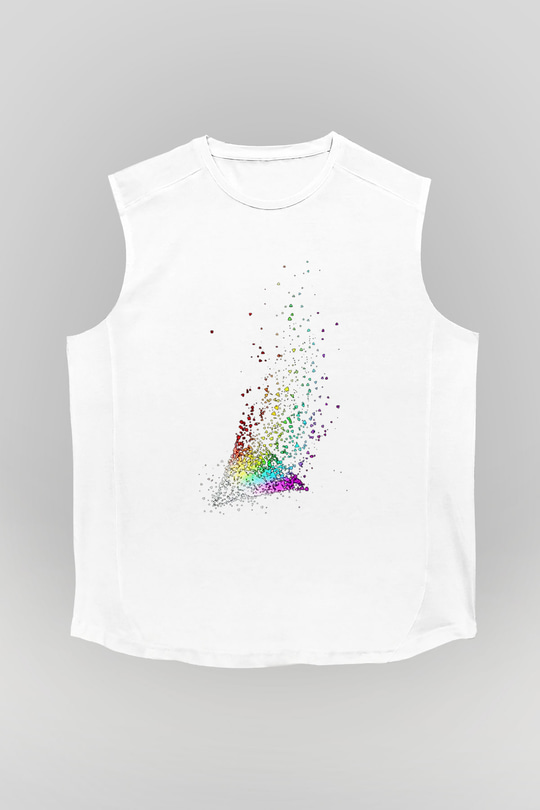 Pink Floyd Beyaz Unisex Kolsuz Tişört