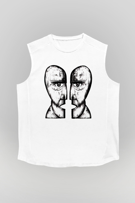 Pink Floyd Beyaz Unisex Kolsuz Tişört
