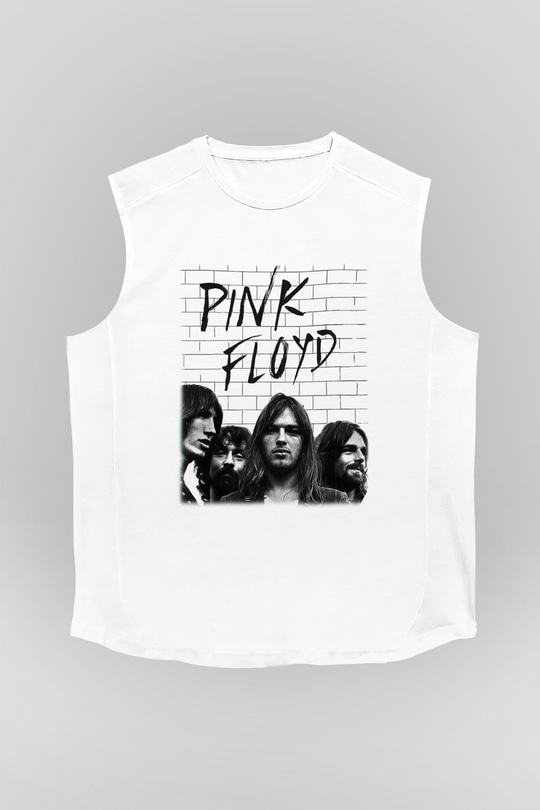 Pink Floyd Beyaz Unisex Kolsuz Tişört