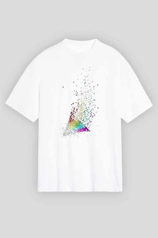 Pink Floyd Beyaz Unisex Oversize Tişört T-Shirt